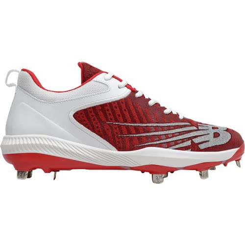New Balance New Balance Men's FuelCell 4040 V6 Metal Baseball Shoe, Team Red/White, 5 M US