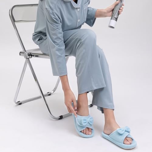 Image of Women Arch Support Slippers - House Bedroom Slippers for Woman, Orthopedic Shoes for Plantar Fasciitis, Corduroy Closed Toe Ladies Slides Outdoor 5-10.5