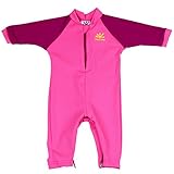 Fiji Sun Protective UPF 50+ Baby Swimsuit by Nozone in KO Pink/ Fuxia, 12-18 months