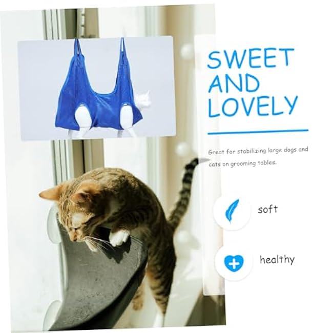 BESPORTBLE 1set Professional Cat Grooming Hammock and Dog Nail Cutter Grooming Comb Lightweight and Design for Easy and Nail Trimming-npQqzod2