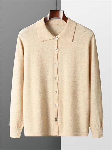 Men's Merino Wool V Neck Cardigan Knit Sweater Button Up Long Sleeve Fit Soft Comfortable Business Style4