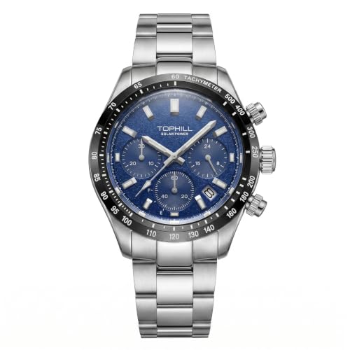Image of TOPHILL Men Watches Automatic Mechanical Watches - Dive, GMT, Chronograph & Dress Styles | 316L Stainless Steel, Sapphire Crystal, Ceramic Bezel | 5ATM-300M Waterproof with Super Luminous | Classic Business & Sport Casual
