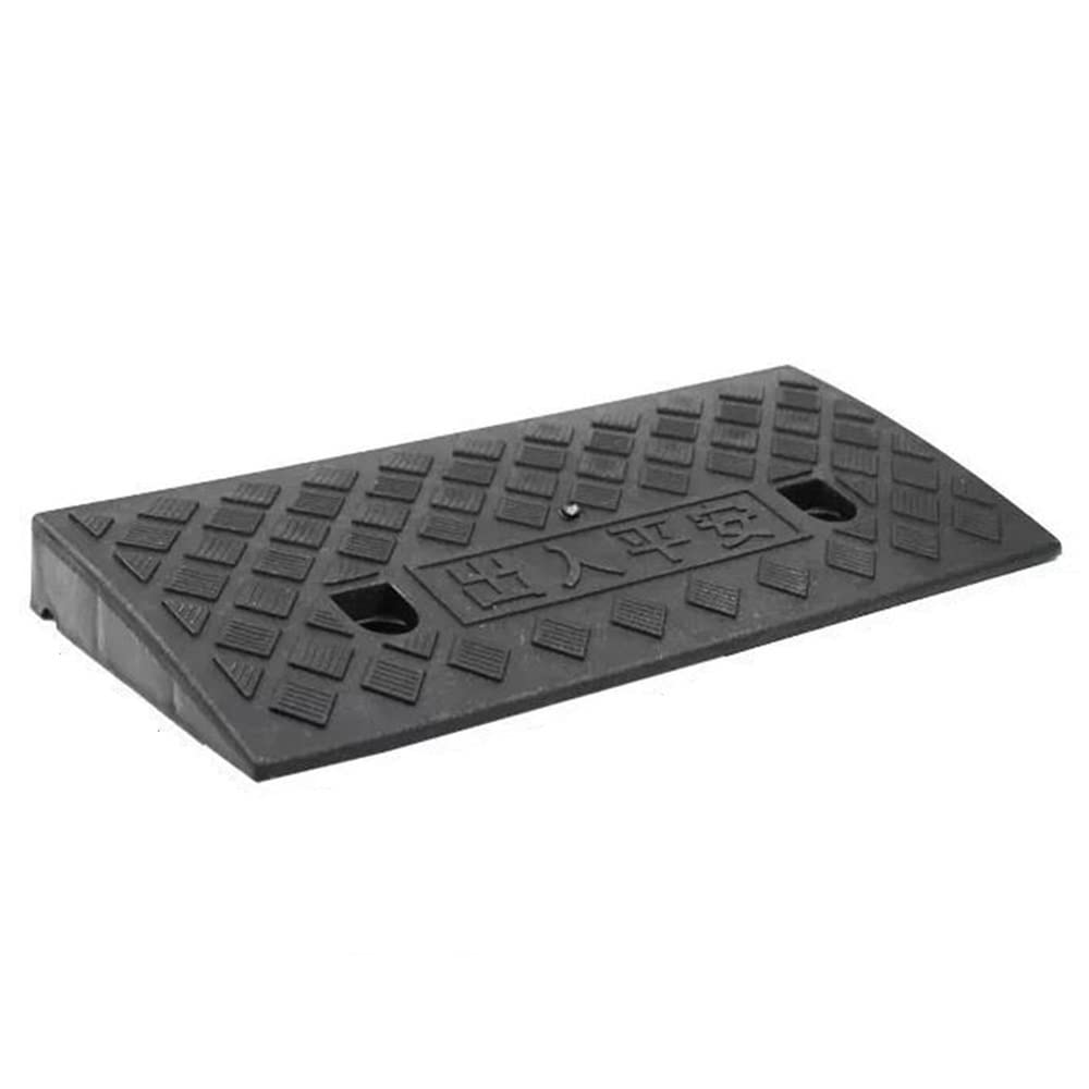 FREAZE Rampes Pour Motos, Rampes En Plastique Antidérapantes Rampes D’accès Rampes De Trottoir 5-17cm Hauteur, Rampes De Seuil Pour Voiture/vélos/fauteuils Roulants ( Color : Black , Size : 50*33*17cm