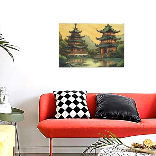 Toile murale haute définition avec cadre premium
