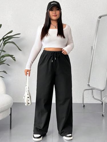 Image of dockstreet Women's /Unisex ONESOPEN Bottom Drawstring Pure Cotton Stretchable Baggy Jogger Pants