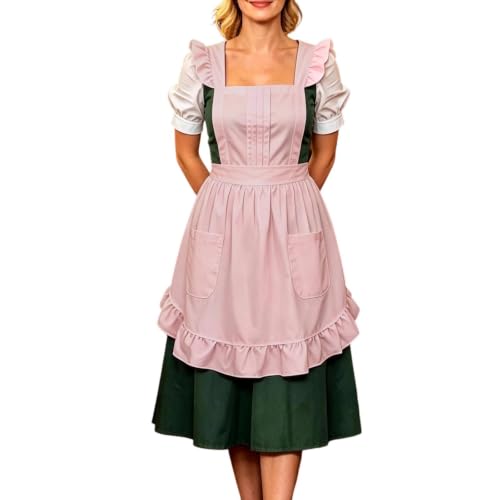 Vestido tradicional de Oktoberfest cómodo para fiestas de la cerveza y disfraces