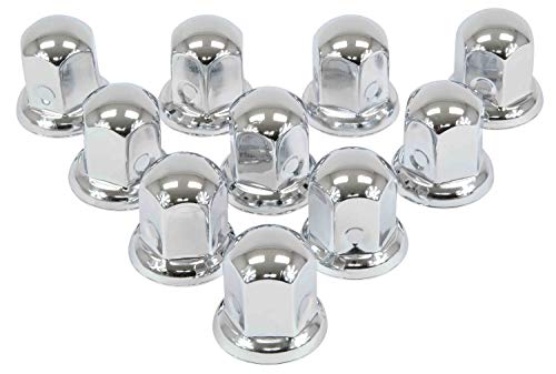 Mytee Products Chrome Metal Lug Nut Covers, 2"(H), Fits 33Mm, Push On (60 Pack) #TOP6