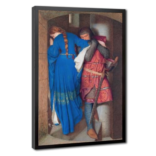 Impression sur toile The Meeting on Turret Stairs par Burton - Cadre suspendu 2 de salon