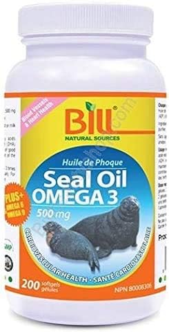 6 Bottles x Bill Natural Sources Omega-3 Oil, 500mg, 200 softgels