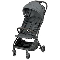 AIYAPLAY Baby Stroller, Foldable Travel Pushchair with Adjustable Seat, 5-Point Harness, Canopy, All Wheels Suspension, Storage Basket, 6.3kg Lightweight & Compact, from Birth to 3 Years, Dark Grey