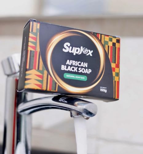 Raw African Black Soap Bar – Black African Soap for oily Skin, Scars, Dark Spots | Perfect for Pimples, Blackhead, Face & Body Wash | Face and Body Wash Soap 1 Count. - Image 3