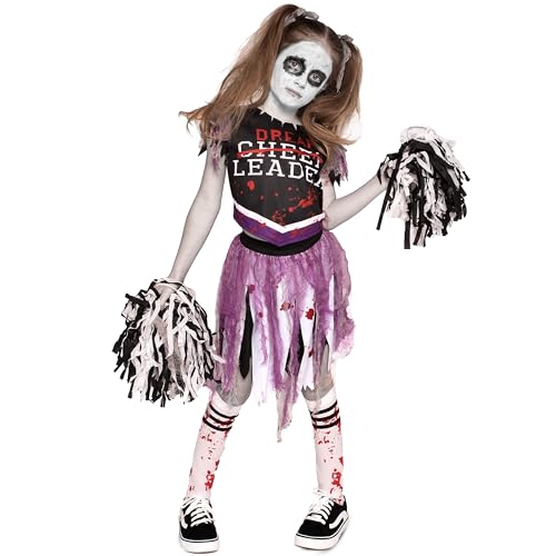 Disfraz de Animadora Zombie Halloween para Niñas XL miniatura 7