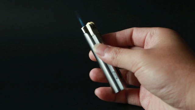 Encendedor antorcha a prueba de viento 2 unidades plateado miniatura 7