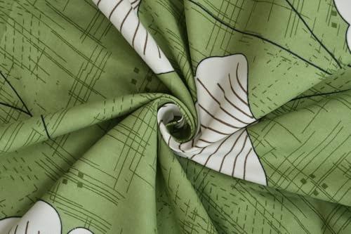 Image of Premium Heavy Cotton Flat Bedsheets with 1 King Size Pillow Covers | Single Bed 350 TC | 60 x 90 Inch Single Size Flat | :- Green Jhaad