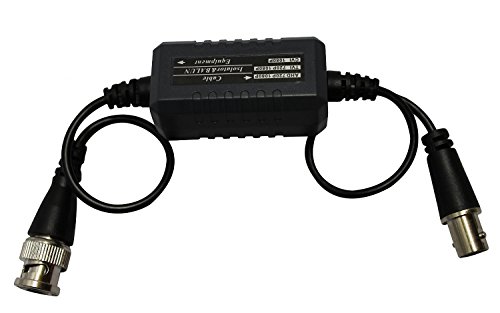KENUCO HD-TVI/HD-CVI/AHD/Analog CVBS Passive Coaxial Video Ground Loop Isolator Built-in Video Balun for CCTV Cameras