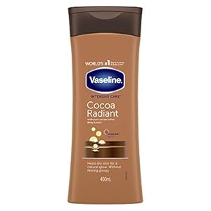 Vaseline Intensive Care Cocoa Radiant 100 Percent cocoa butter Body Lotion for dry skin 400ml