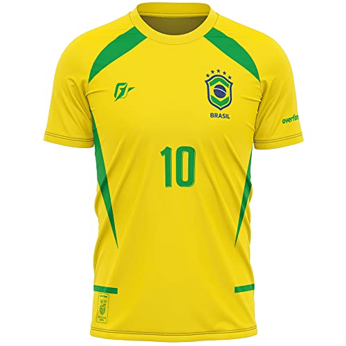 Camiseta Filtro UV Brasil Canarinho Torcedor