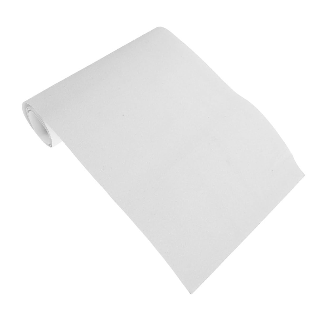 Cabilock Longboard Skateboard Grip Tape Sheet 109cm Waterproof Anti-Slip Sandpaper White Scooter Traction Tape for Road and Roller Use