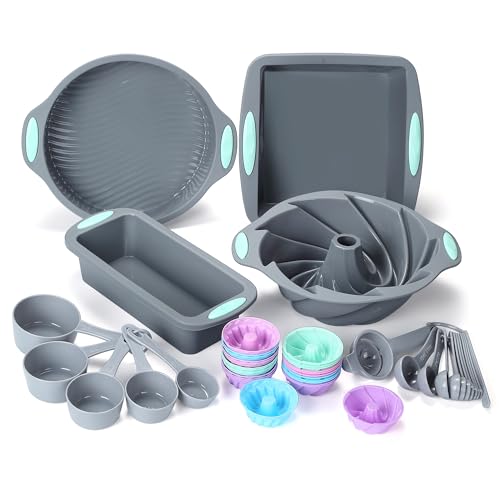 To encounter 45 Pieces Silicone Bakeware Set