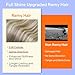 Full Shine Grey Clip in Human Hair Extensions 22 Inch Grey Mix Blonde Remy Natural Hair Extensions Straight Double Weft Hair Clip in Extensions 7 Pcs 120 G