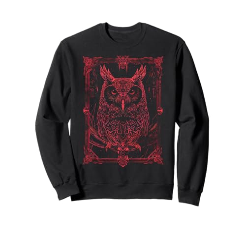 Goth Gothic Tattoo Art Owl Wildlife Nature Mystic Sweatshirt