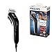 Price comparison product image Philips Hair Clippers for Men, Ultra-Quiet Hair Clipper, Length Changing Dial with 11 Settings, Shelf-Sharpening Blades, Corded Use - QC5115/13