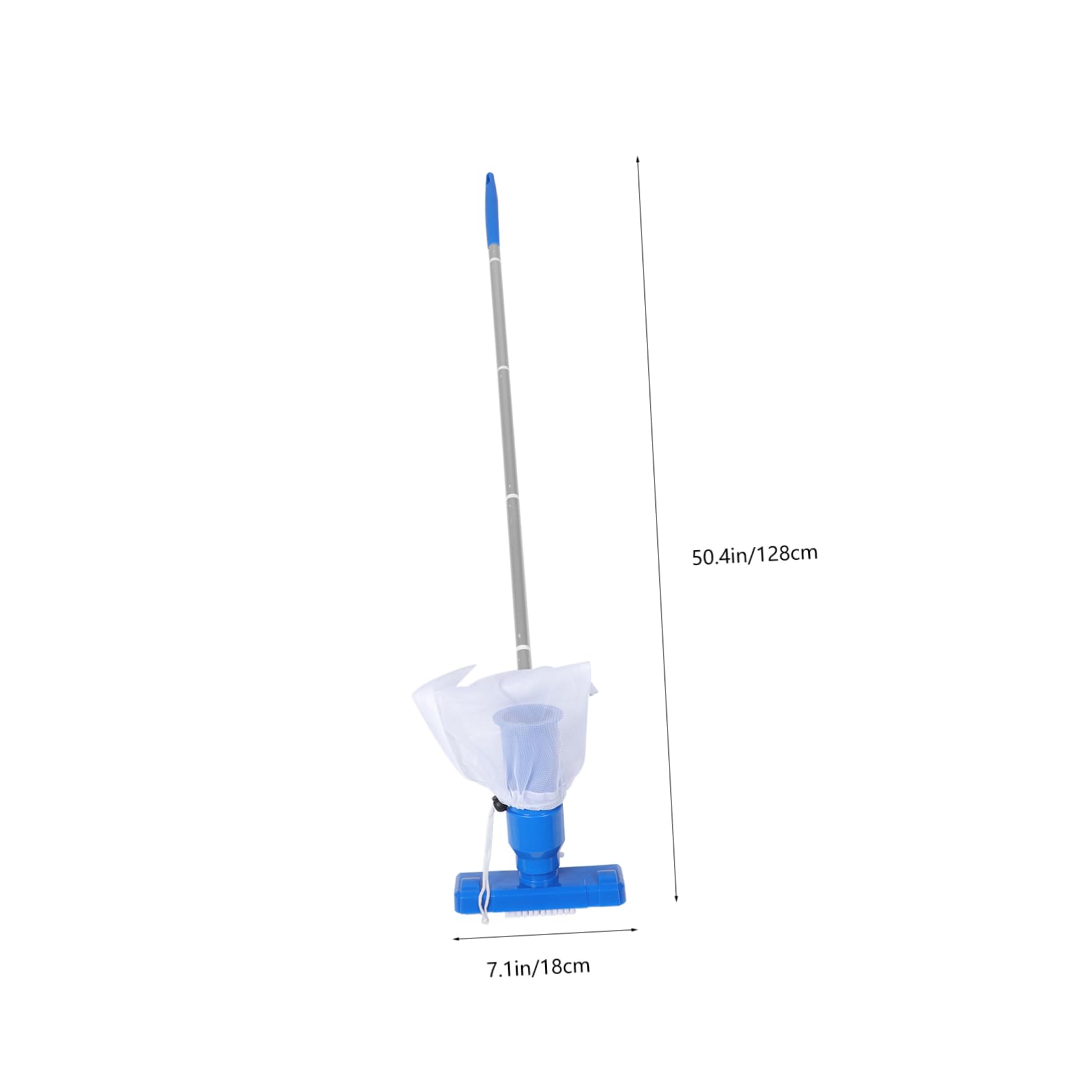 POPETPOP Professional Pool Vacuum Head with Brush Manual Swimming Pool for Efficient Maintenance