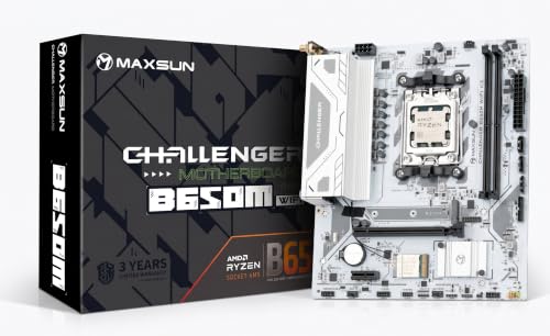 MAXSUN �}�U�[�{�[�h MS-Challenger B650M WIFI ICE V2 �`�b�v�Z�b�g���� MicroATX �\�P�b�gAM5 Ryzen 7000/8000/9000�V���[�Y�Ή� DDR5�Ή� �������K�ۏؕi