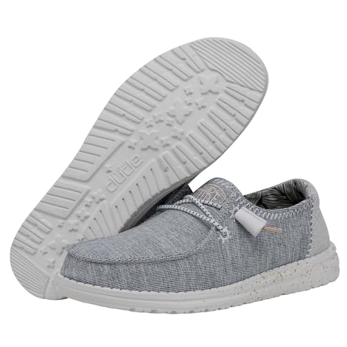 Image of HEYDUDE Wendy Star Loafers for Little, and Big Kid - Textile Upper with Lace Detailing, Removable Insole, Chic and Nice