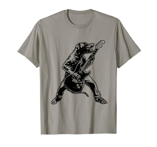 Guitarra Guitarrista Perro - Giant Schnauzer Dad Mom Camiseta