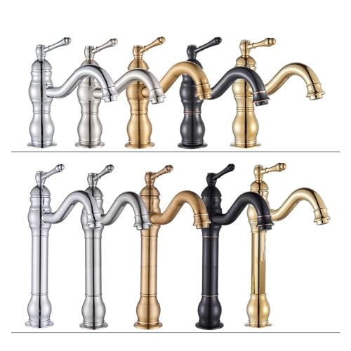 Robinet mitigeur laiton installation comptoir évier Brushed High - 4