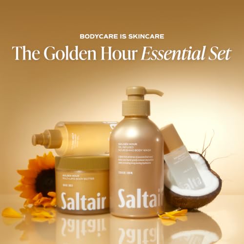 Image of Saltair Multi-Lipid Body Butter | Golden Hour Ceramide Cream | 10 oz | Creamy texture with conditioning ingredients for lasting hydration and a soft comfortable finish
