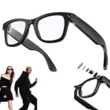8MP AIスマートカメラグラス、HD 1080Pビデオ録画と写真撮影/翻訳/アシスタント会話、屋外と屋内、サイクリング、ハイキング旅行に適しています(White)