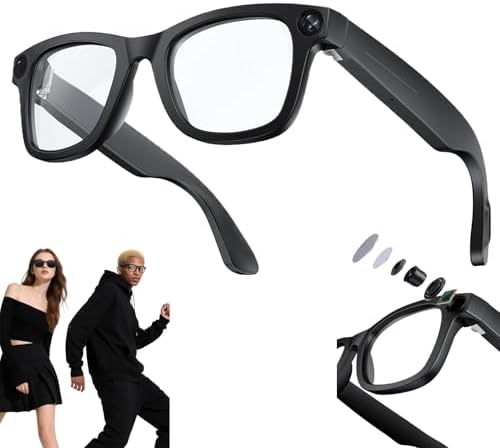 Óculos Com Câmera Inteligente De 8MP Com IA, Gravação De Vídeo HD...