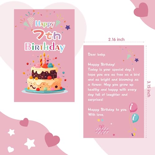 Bracelet Birthday Gifts for 6-10 Year Old Girls, Ideal 6 Year Old Girl Birthday Gift, with Birthday Stickers and Blessing Cards, Suitable for Girls, Daughters, Granddaughters, and Nieces3