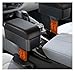 AMXDHH Car Armrest Box Organizer Adjustable Height Elbow Rest Pad Storage Box Universal Interior Arm Rest Fit for Seat Gap Organizer(Black-Red 1pc)