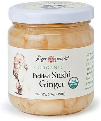 The Ginger Party Organic Pickled Sushi Ginger 190g (3 pack)