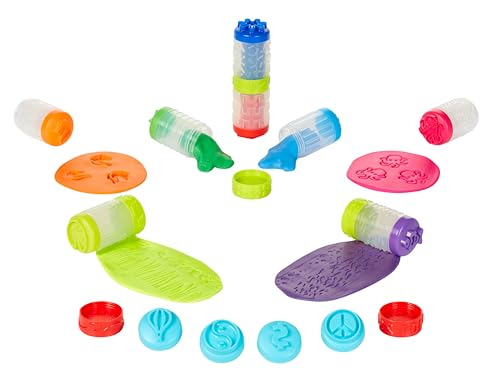 Wonder Factory Never Dry Méga-Coffret Pâte et Sable - Contient 4 Tubes de 59 ml de Pâte à Modeler & 4 Tubes de 89 ml de Sable , Ne Sèche Pas, Sans Gluten, Sent Bon, Jeux Créatifs Pour Enfants