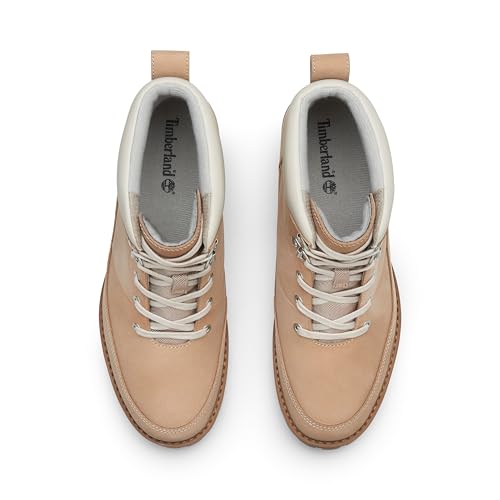 Timberland Timberland Women's Ellendale Mid Lace-Up Boot, Light Beige Nubuck, 11