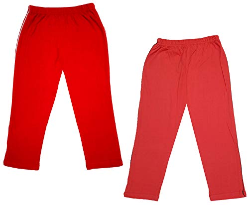 Image of indi weaves Girls Super Soft Cotton Solid Capri Pants Pack of 2