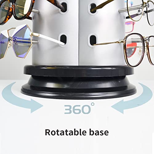Expositor de gafas de sol para tienda u hogar con base giratoria 4
