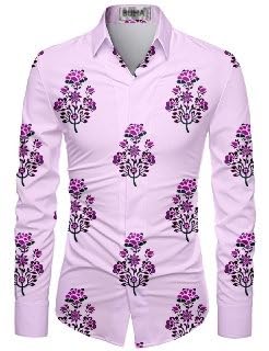 buha Men's Unstitched Shirt Fabric – 2.25 Meter Cotton Blend | Pink Digital Printed Fabric for Stylish Shirts | Soft, Lightweight Pack of 1-picture-28