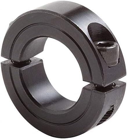 Shaft Collar, Clamp, 2Pc, 1-3/4 in, Steel, Screw Size: 5/16"-24 x 1"