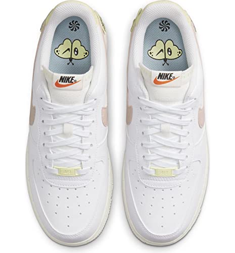 Nike Women's Air Force 1 '07 Next Nature Shoes, White/Boarder Blue/Citron Tint/Pink Oxford, 9.5 #TOP6
