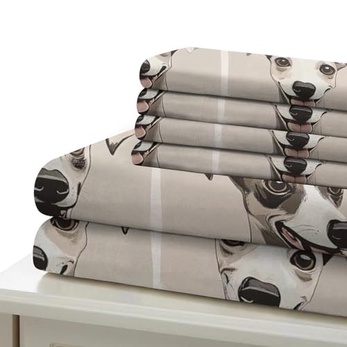 Housse de couette lévriers 3D microfibre抗皱耐磨260x220cm - 7