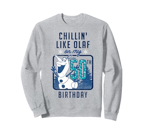 Sweat 50 ans Reine des Neiges - Pull d'anniversaire Olaf chaud contre les frissons de l'hiver