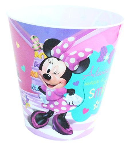 Zak Designs Disney Minnie Mouse and Daisy Plastic Trash Can