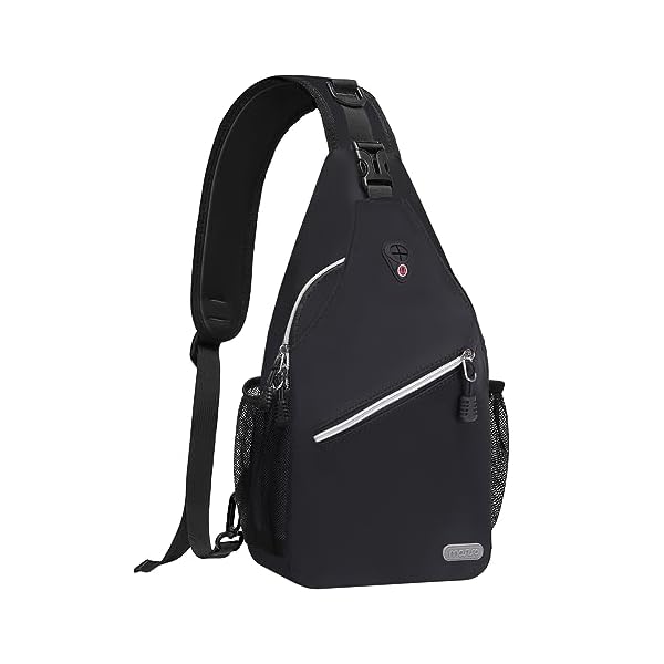 MOSISO-Sling-Backpack-Multipurpose-Crossbody-Shoulder-Bag-Travel-Hiking-Daypack-Black-Medium MOSISO Sling Backpack, Multipurpose Crossbody Shoulder Bag Travel Hiking Daypack