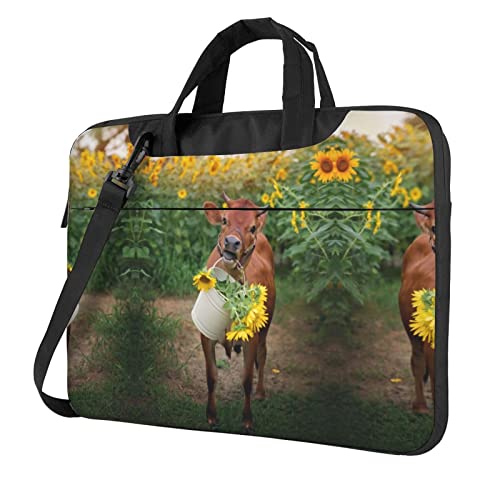 Sacoche à bandoulière pour ordinateur portable 14 pouces sacoche PC portable motif chouette