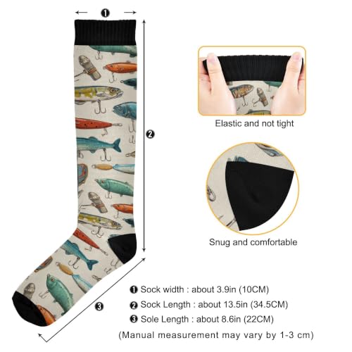 Image of Fisyme Socks for Women Men Warm Comfort Athletic Crew Running Hiking Cycling Compression Socks